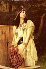 Gustave Clarence Rodolphe Boulanger Canvas Paintings - A Woman with an Urn